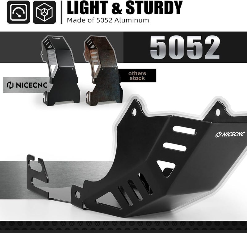 NICECNC Engine Chassis Protection Cover Skid Plate Compatible with Surron Light bee X/S/L1E Compatible with Segway X160/X260 Electric Dirt Bike Accessories See Fitment - Image 4